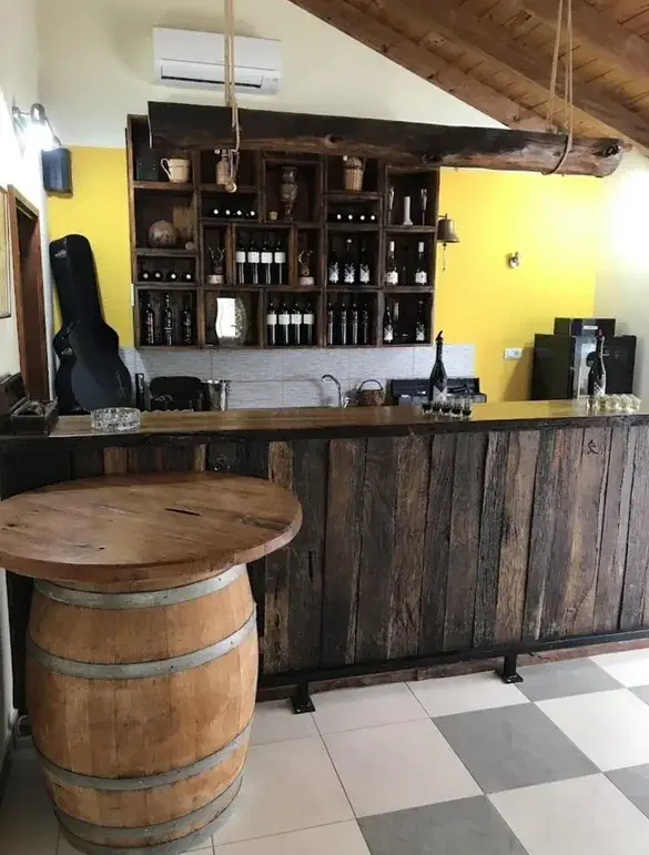 Interior of the Matković winery tasting room